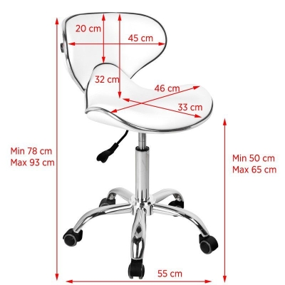 GABBIANO TABORET KOSMETYCZNY Q-4599 BIAŁY getfull 460