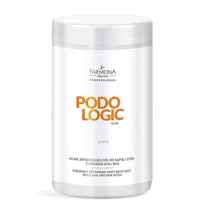 FARMONA PODOLOGIC ACID Silnie zmiękczająca sól do kąpieli stóp z kwasami AHA i BHA 1500 g getfull 1774