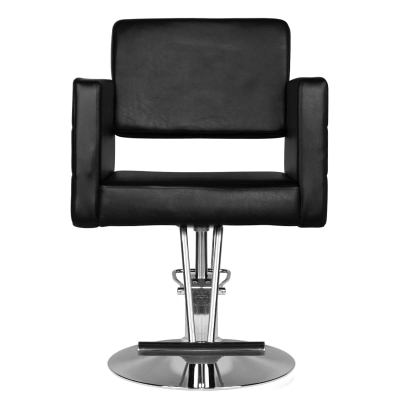 Fotel Fryzjerski z Podnóżkiem Hair System HS33 Czarny
