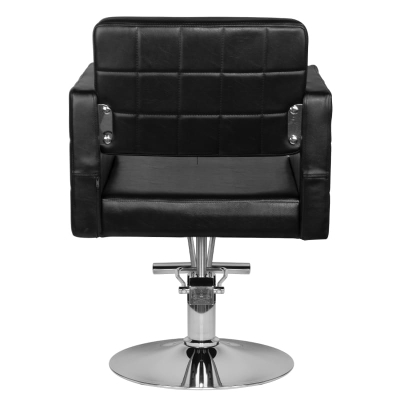 Fotel Fryzjerski z Podnóżkiem Hair System HS33 Czarny