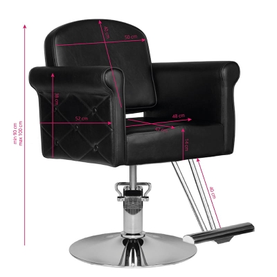 HAIR SYSTEM FOTEL FRYZJERSKI HS69 CZARNY getfull 1691