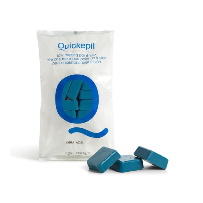 QUICKEPIL WOSK TWARDY BEZPASKOWY DO DEPILACJI 1 KG NIEBIESKI  getfull 853