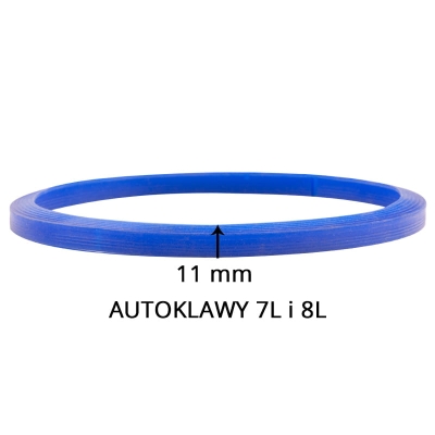 USZCZELKA SILIKONOWA DO AUTOKLAWÓW WOSON 7 L i 8 L NIEBIESKA 11 MM getfull 1846