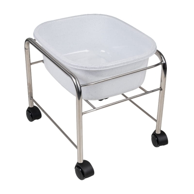 BRODZIK DO PEDICURE PROSTY Z KÓŁKAMI CHROM getfull 3932