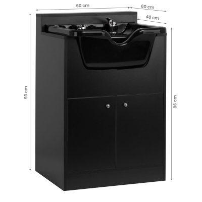GABBIANO BARBERSKA STACJA DO MYCIA BB06 CZARNA getfull 4128