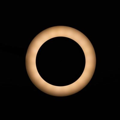 LAMPKA LUPA LED SNAKE RING NA BIURKO CZARNA getfull 4149