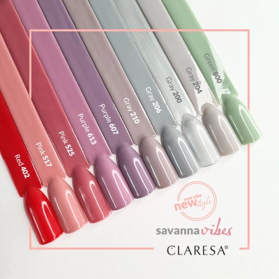 CLARESA Lakier hybrydowy GREEN 800 -5g getfull 4261