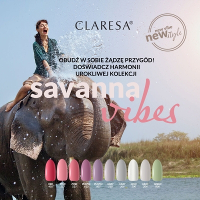 CLARESA Lakier hybrydowy PURPLE 613 -5g getfull 4269