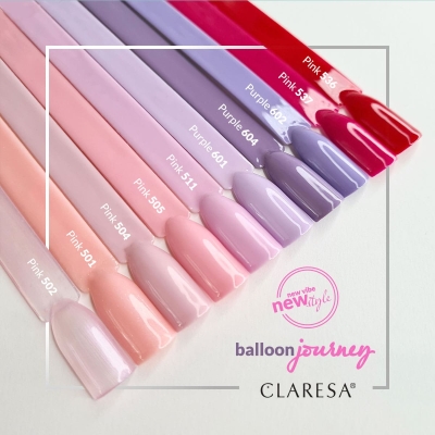 CLARESA Lakier hybrydowy PURPLE 602 -5g getfull 4273