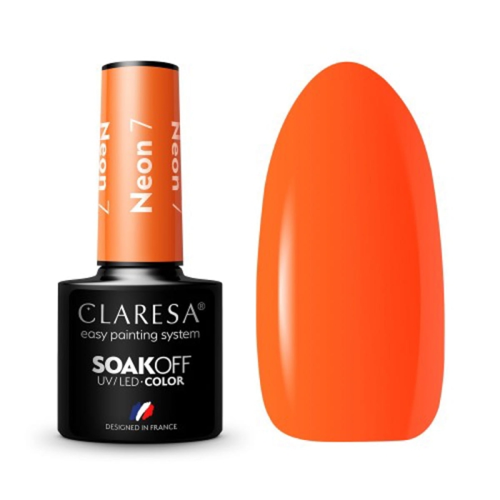 CLARESA Lakier hybrydowy NEON 7 -5g getfull 4288