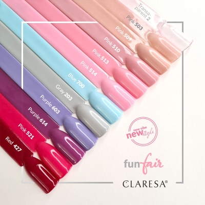 CLARESA Lakier hybrydowy PURPLE 603 -5g getfull 4294