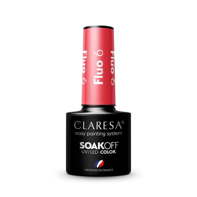 CLARESA lakier hybrydowy FLUO 6 -5g getfull 4299