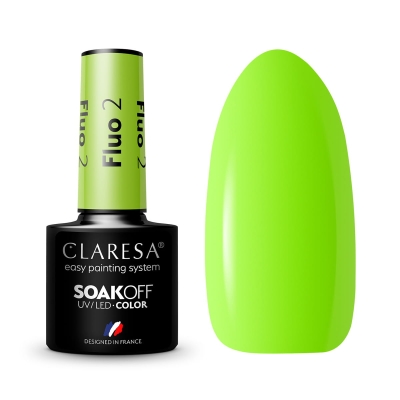 CLARESA lakier hybrydowy FLUO 2 -5g getfull 4377