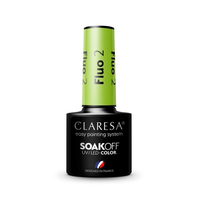 CLARESA lakier hybrydowy FLUO 2 -5g getfull 4377