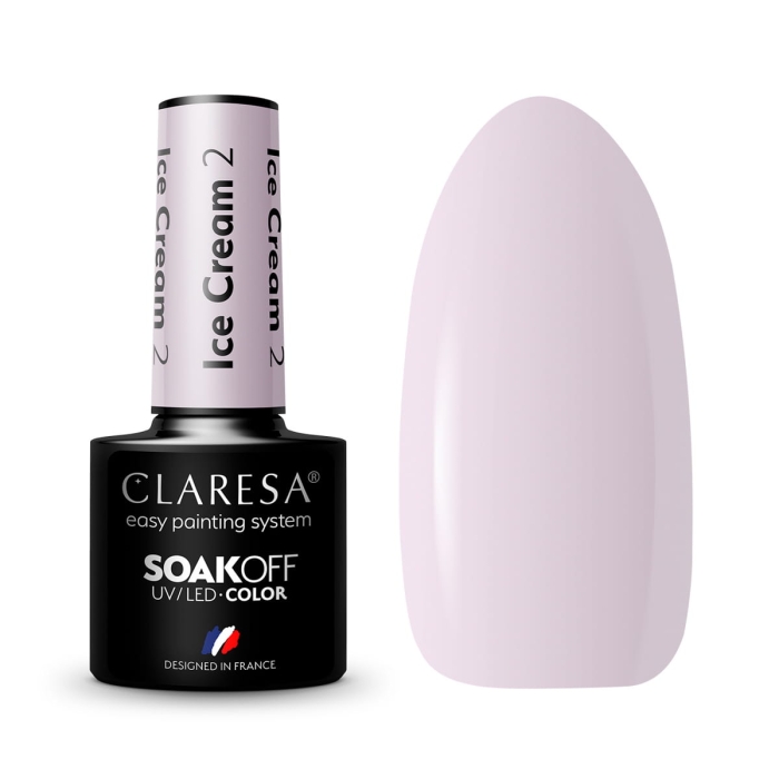 CLARESA lakier hybrydowy Ice cream 2 -5g getfull 4379