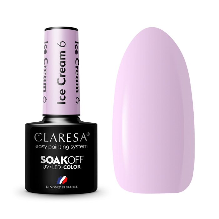 CLARESA lakier hybrydowy Ice cream 6 -5g getfull 4418