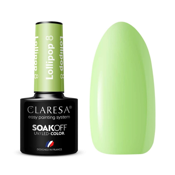 CLARESA Lakier hybrydowy LOLLIPOP 8 -5g getfull 4465