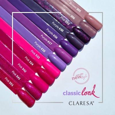 CLARESA Lakier hybrydowy PINK 551 -5g getfull 4485