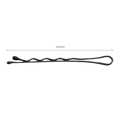 KOKÓWKI FRYZJERSKIE DO WŁOSÓW E-63 150 SZT. 4,9 CM CZARNE getfull 4760