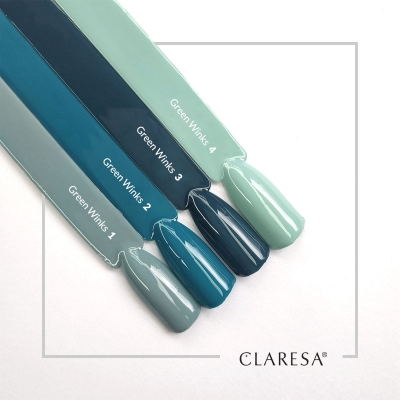 CLARESA lakier hybrydowy GREEN WINKS 2 -5g getfull 4939