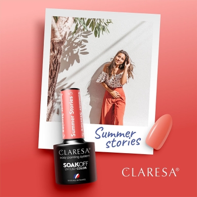 CLARESA lakier hybrydowy SUMMER STORIES 5 -5g getfull 4970