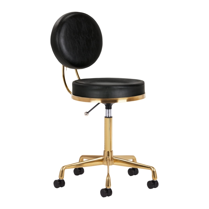 TABORET KOSMETYCZNY H5 ZŁOTY CZARNY getfull 4987
