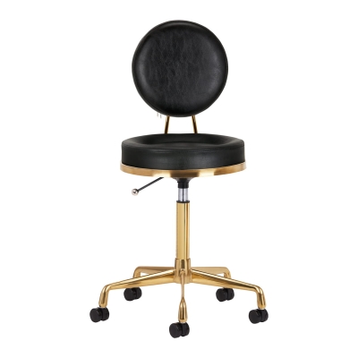 TABORET KOSMETYCZNY H5 ZŁOTY CZARNY getfull 4987