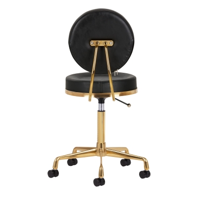 TABORET KOSMETYCZNY H5 ZŁOTY CZARNY getfull 4987