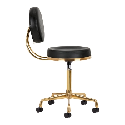 TABORET KOSMETYCZNY H5 ZŁOTY CZARNY getfull 4987