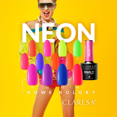 CLARESA Lakier hybrydowy NEON 11 -5g  getfull 5066