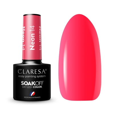 CLARESA Lakier hybrydowy NEON 14 -5g  getfull 5069
