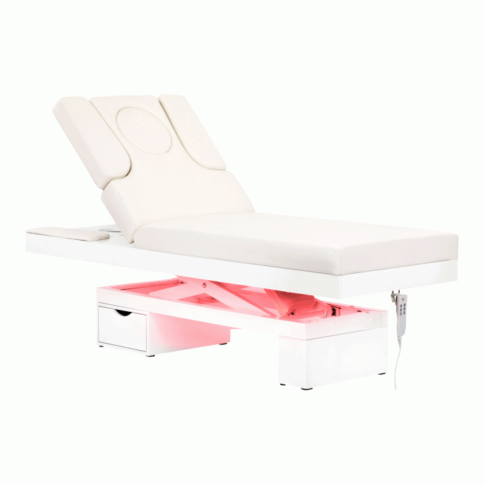 SPA LEŻANKA KOSMETYCZNA AZZURRO 815B ŚWIECĄCA WHITE getfull 3568