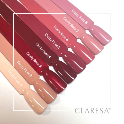 CLARESA Lakier hybrydowy DUSTY ROSE 3 -5g getfull 5178