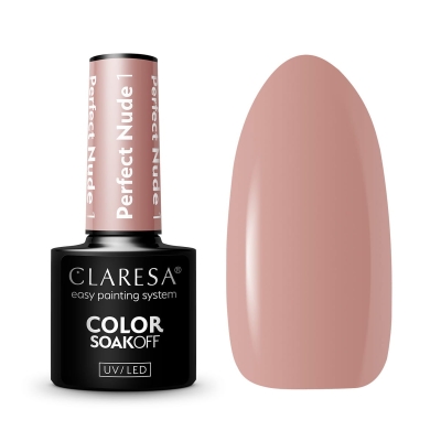 CLARESA Lakier hybrydowy PERFECT NUDE 1 -5g getfull 5220