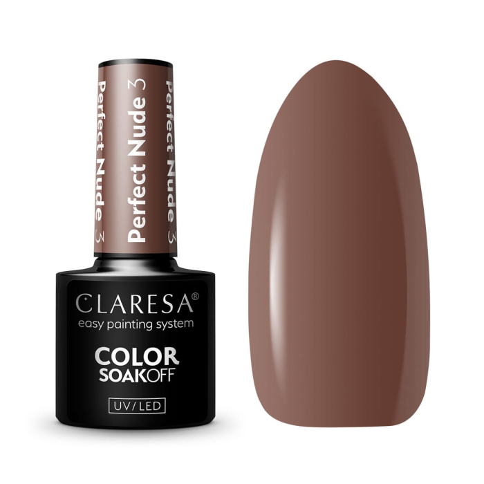 CLARESA Lakier hybrydowy PERFECT NUDE 3 -5g getfull 5222