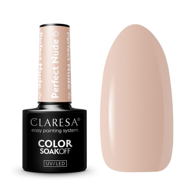 CLARESA Lakier hybrydowy PERFECT NUDE 6 -5g getfull 5225
