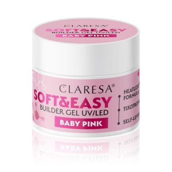 Claresa żel budujący Soft&Easy gel baby pink 90g 