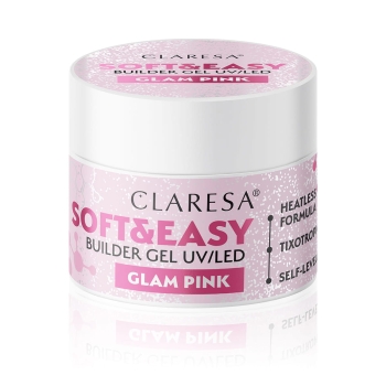 Claresa żel budujący Soft&Easy glam pink 45 g 