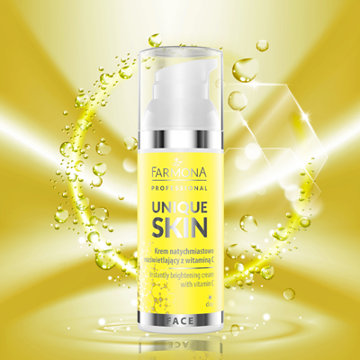 Farmona UNIQUE SKIN Krem Natychmiastowo Rozświetlający z Witaminą C 50 ml.png