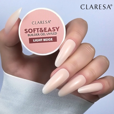 Claresa Zel Budujacy  do Paznokci Soft&Easy Gel Light Beige 12g
