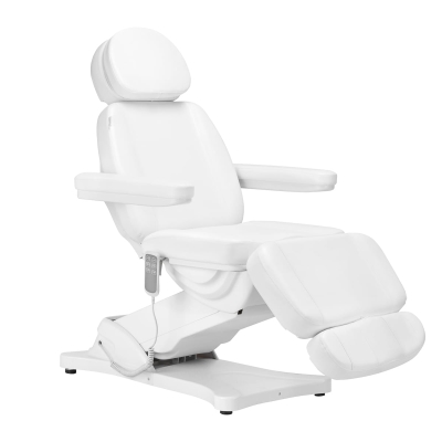 Biały Elektryczny Fotel Kosmetyczny Sillon Classic 3 Silniki