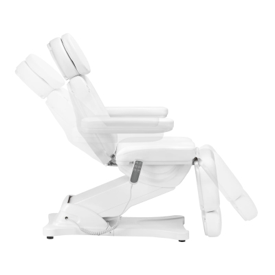 Biały Elektryczny Fotel Kosmetyczny Sillon Classic 3 Silniki