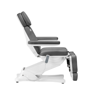 Szary fotel kosmetyczny z kołyską Sillon Classic Pedi