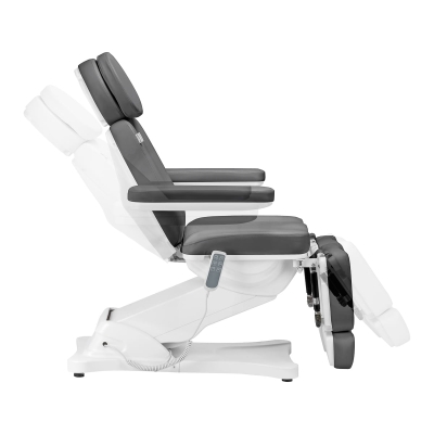 Szary fotel kosmetyczny z kołyską Sillon Classic Pedi