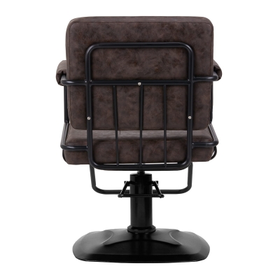 Fotel fryzjerski Gabbiano Katania Loft Old Leather Ciemny Brąz
