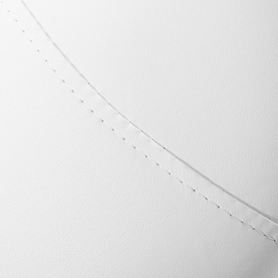 Biały Taboret Kosmetyczny z Oparciem na Złotej Podstawie Giovanni 1004