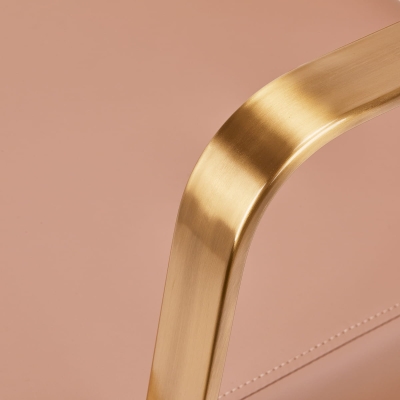 Fotel Fryzjerski Gabbiano Porto Złoto Beżowy