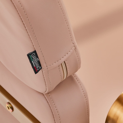 Fotel do Salonu Fryzjerskiego Gabbiano Porto Złoto Beżowy