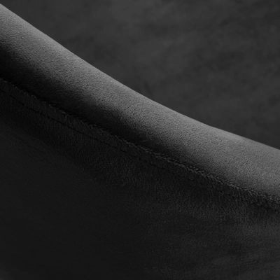 Wygodne Krzesło Obrotowe Welurowe 4Rico QS-MF18G Czarne