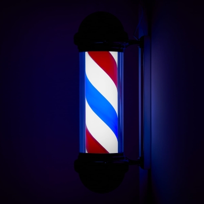 Słupek Barberski Duży Obrotowy Plafon Reklamowy  BB-02